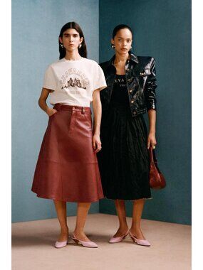 ZARA LEATHER SHOULDER PAD JACKET WILLY CHAVARRIA X ZARA